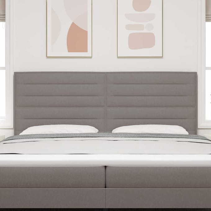 vidaXL Hoofdbord Taupe 200 cm Stof