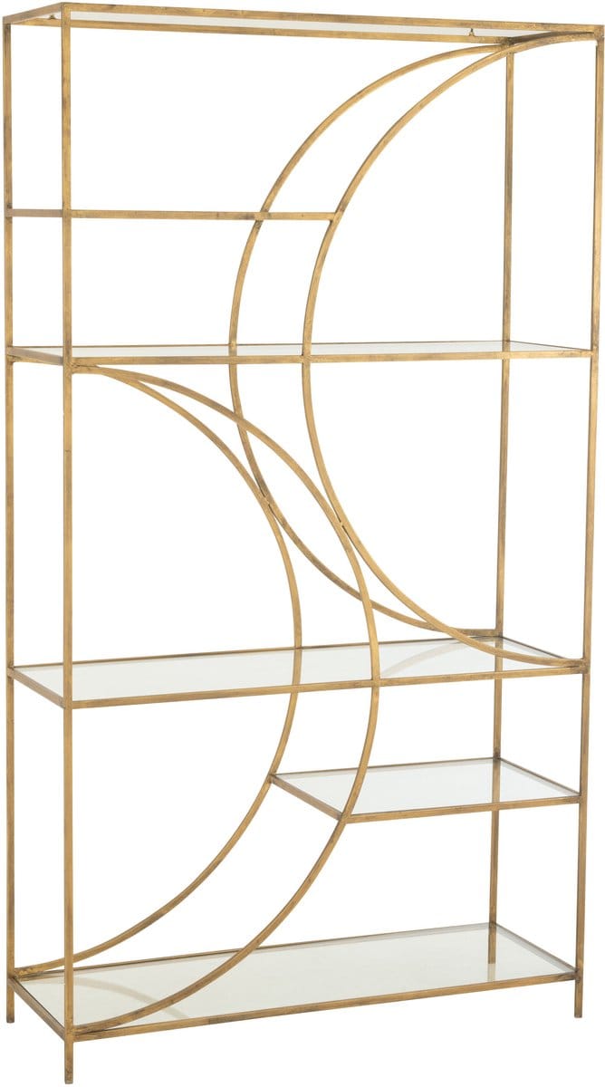 J-Line rek Nar - ijzer - goud