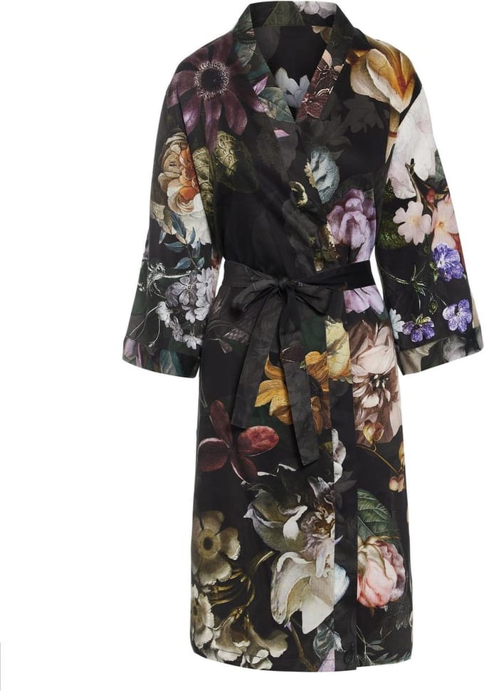 Essenza Sarai Fleur Festive Kimono Blooming Black - S