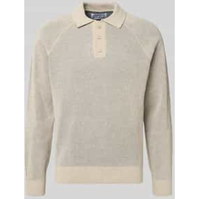 Gebreide pullover met polokraag