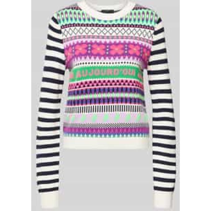 Gebreide pullover met ronde hals