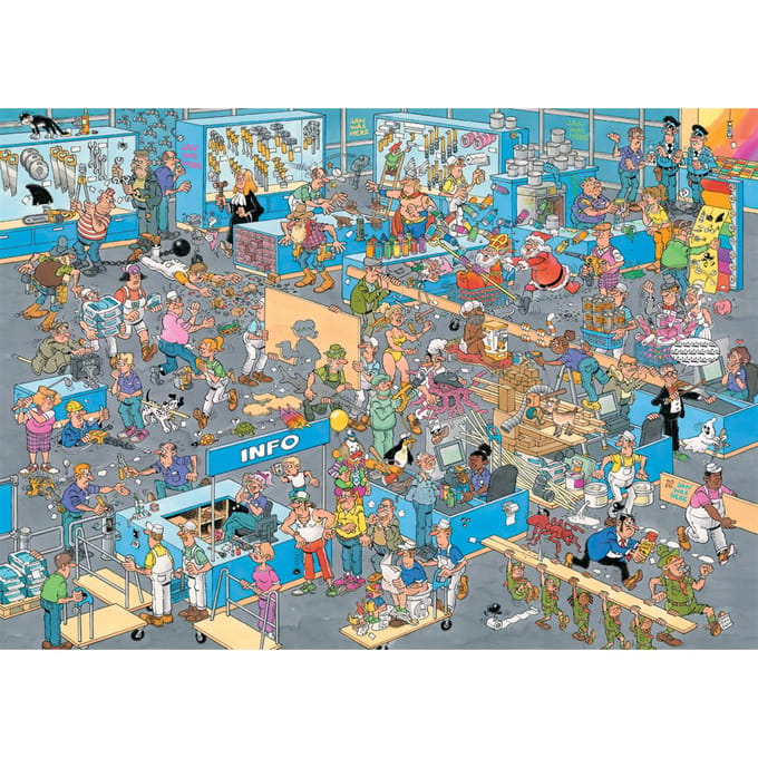 Jan van Haasteren - De Verbouwing & De Bouwmarkt - 2X1000 stukjes puzzel - Legpuzzel