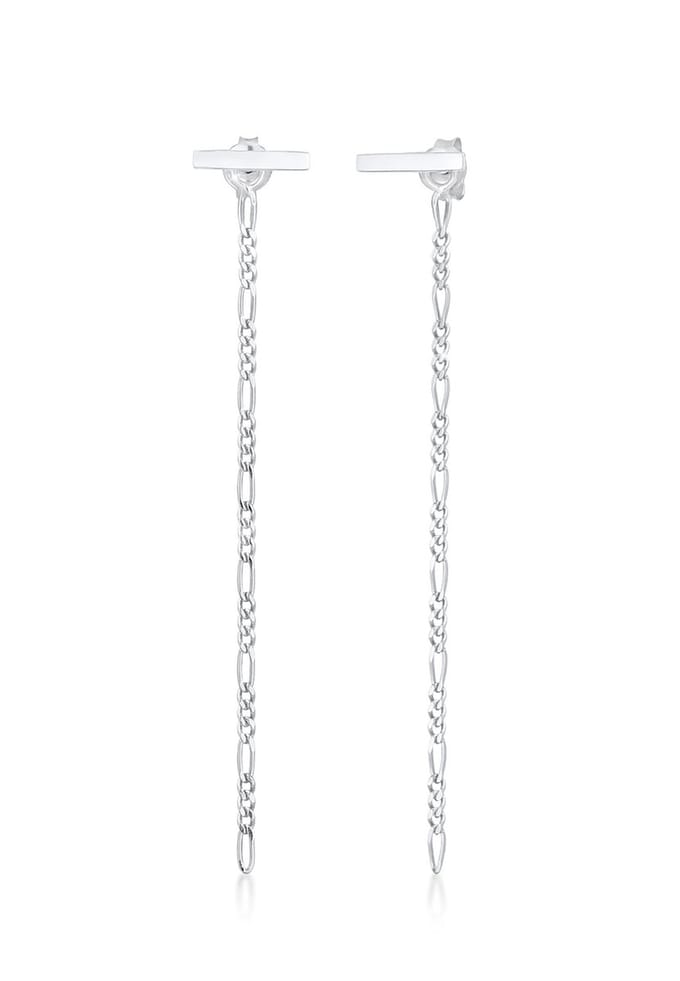 Elli - Oorbellen - Dames Figaro Ketting Basic Geo Look Trend Blogger in 925 Sterling Zilver Verguld - Dames