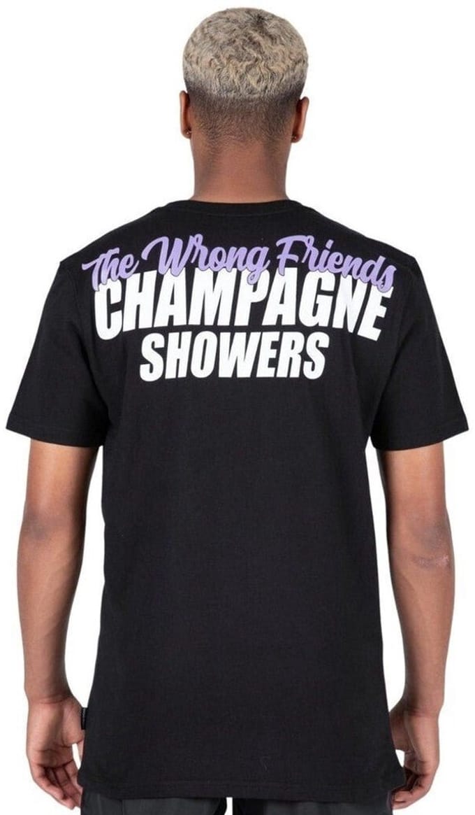 CHAMPAGNE SHOWERS T-SHIRT - BLACK S