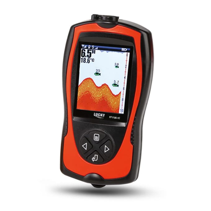 LUCKY FF1108-1CT Draagbare Visvinder 100M300FT Diepte Visalarm Bekabelde Visdetector Wired-US plug oranje
