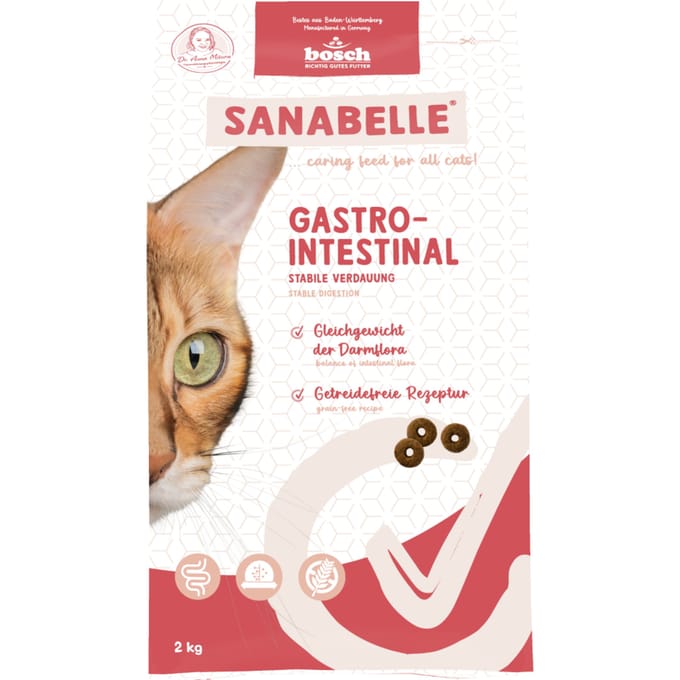 2kg Sanabelle Zorg Maag-Darm-Lever droogvoer voor katten