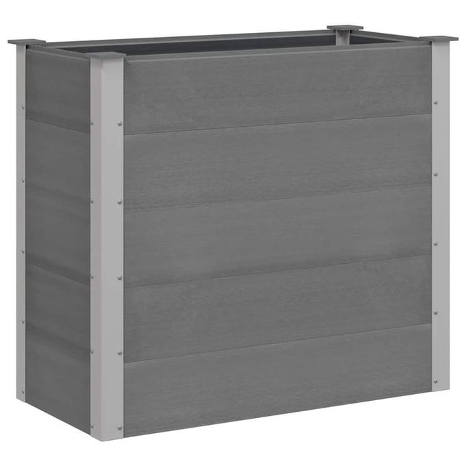 vidaXL - Plantenbak - verhoogd - 100x50x91 - cm - HKC - grijs