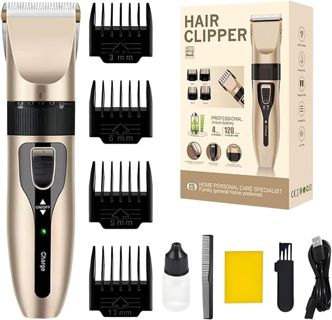 Draadloze Baardtrimmer - Grooming Kit - Professioneel Scheren - Waterdicht Ontwerp - 18.2x4.5cm