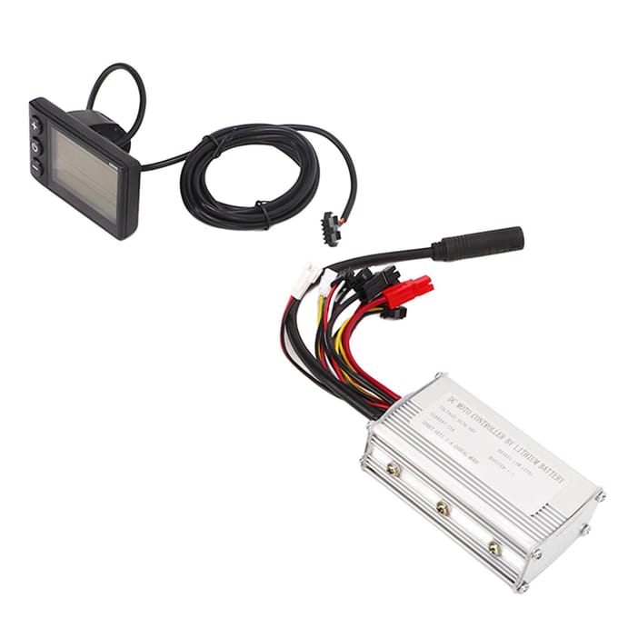 36V 48V 250W Fiets Ombouwset 15A Controller S866 Paneel met Trapondersteuningssensor Draaiknopset black