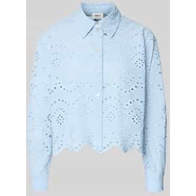 ONLY ONLVALAIS L/S SHIRT WVN NOOS Dames Blouse - Cashmere Blue