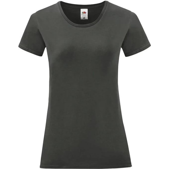 Dames-T-shirt Fruit of the Loom Iconic 150