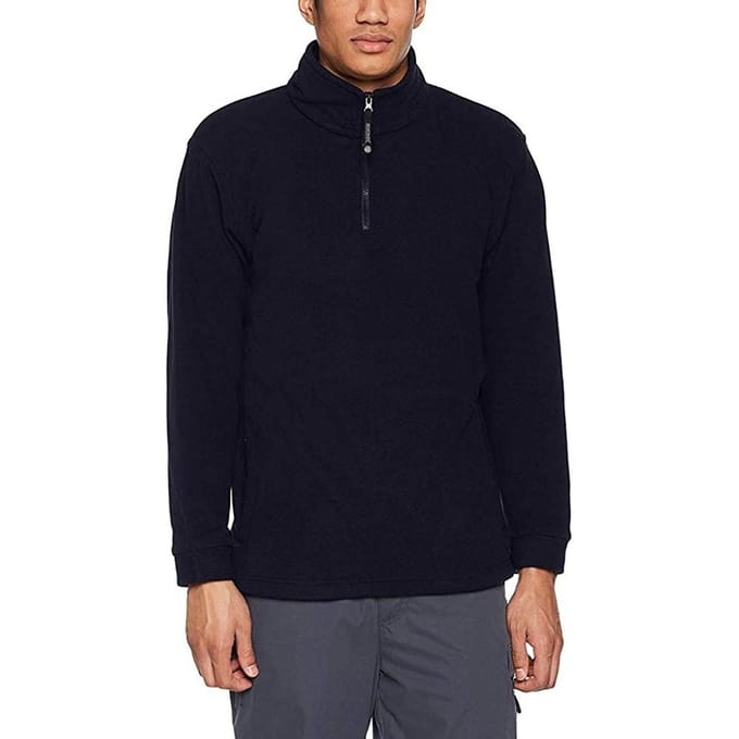 Regatta Thor Overhead Half Zip Anti-Pill Fleece Top (170 GSM) (Zwart)