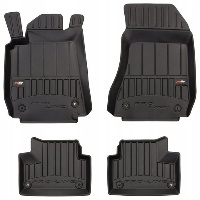 FROGUM 3D - Automatten Set - Perfecte Pasvorm - Geurloos TPE - Hoge 6cm Rand