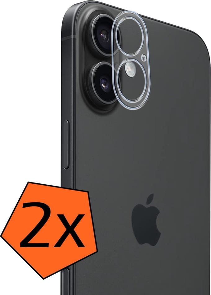 Camera Lens Protector - 2 Stuks - Geschikt voor Apple iPhone 16 Plus - Camera Screenprotector - Gehard Glas - Beschermglas - Tempered Glass - Screen Protector