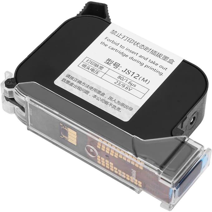 Zwarte sneldrogende inktcartridges voor de 530 handheld datumcoder inkjetprinter