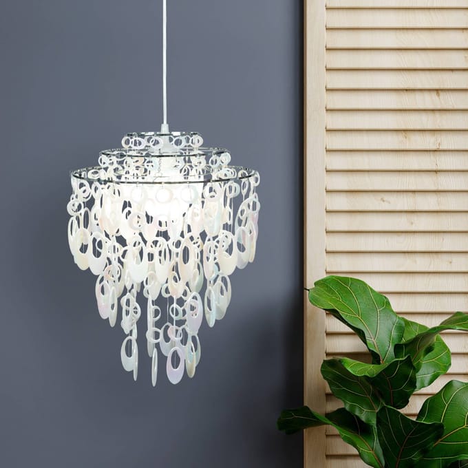 Näve Hanglamp LINA, acrylhangers parelmoer