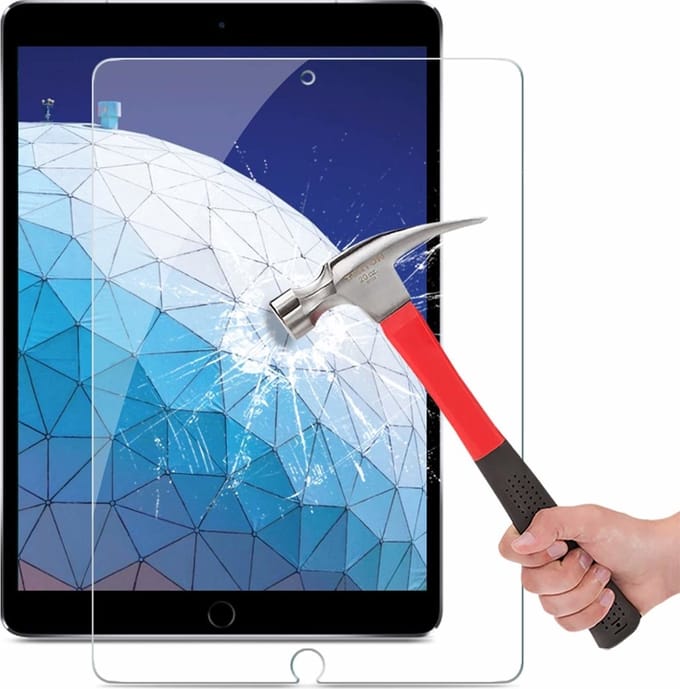 Glazen Screenprotector geschikt voor iPad Air 10.5 (2019) / geschikt voor iPad Pro 10.5 - transparant
