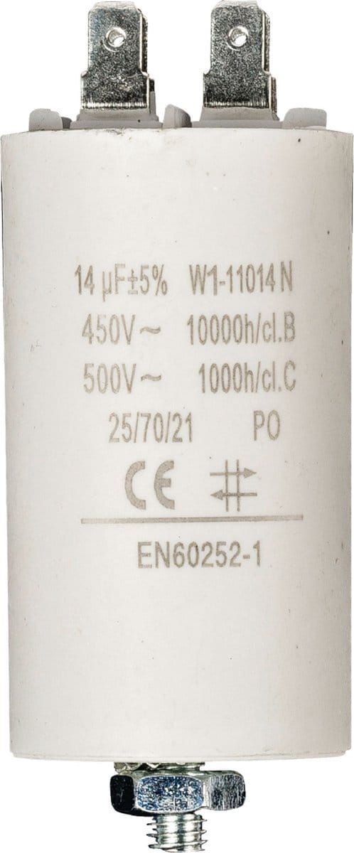 Fixapart W1-11014N Condensator 14.0 uf / 450 V + Aarde
