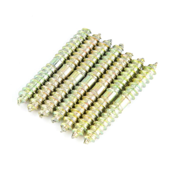 20 stuks 5*40mm Plugschroef Houtbewerking Meubelverbinder Dubbelzijdige Schroef