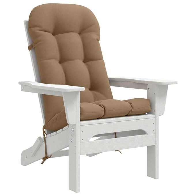 vidaXL - Kussen - voor - Adirondack-stoel - PUTTEN - 100% - Polyester - Taupe