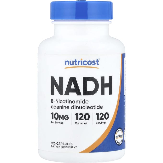 Nutricost, NADH, 10 mg, 120 Capsules