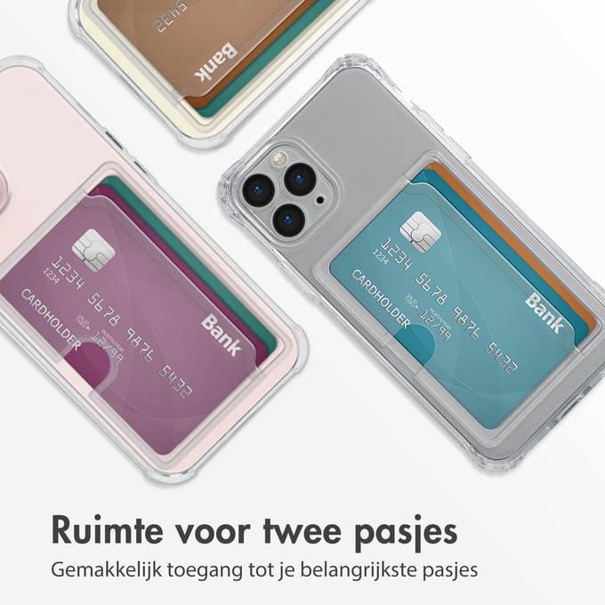 imoshion Softcase Backcover met pasjeshouder voor de Apple iPhone 11 Pro - Transparant