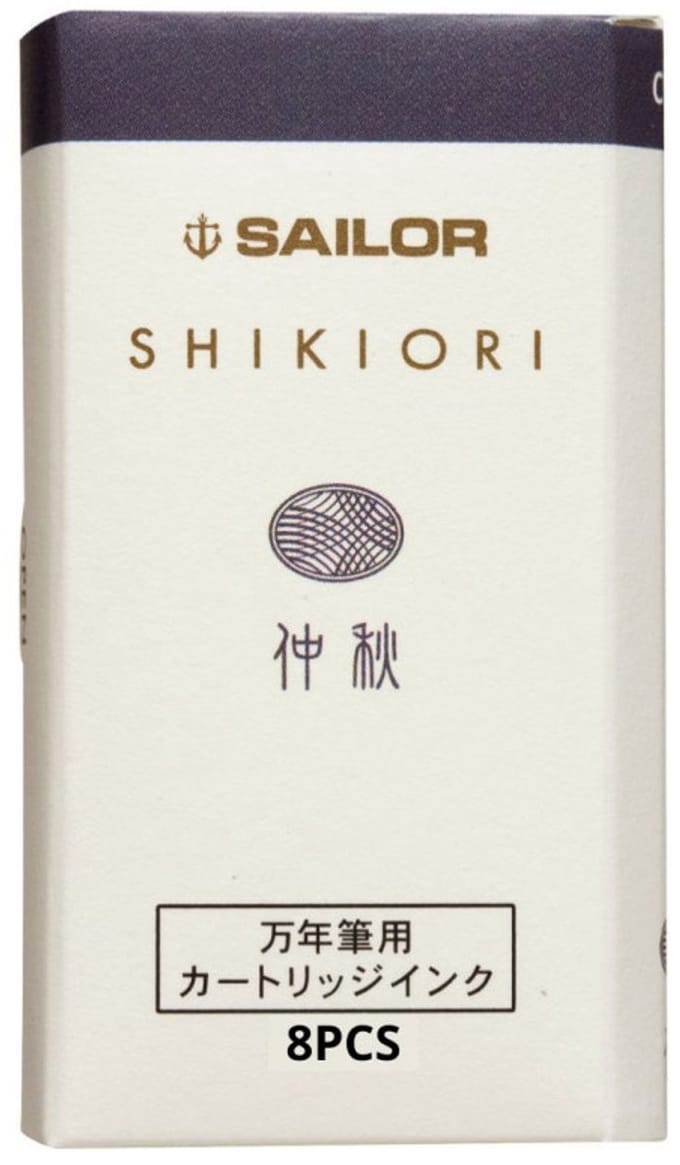 Sailor Shikiori Izayoi-no-Yume Ink - Chushu (Mid-Fall Gray) - 8 Cartridges