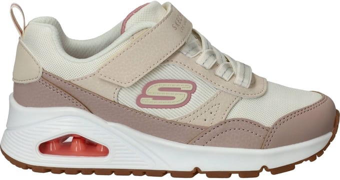Skechers Uno Mesh Pop Sneakers - Meisjes - Beige