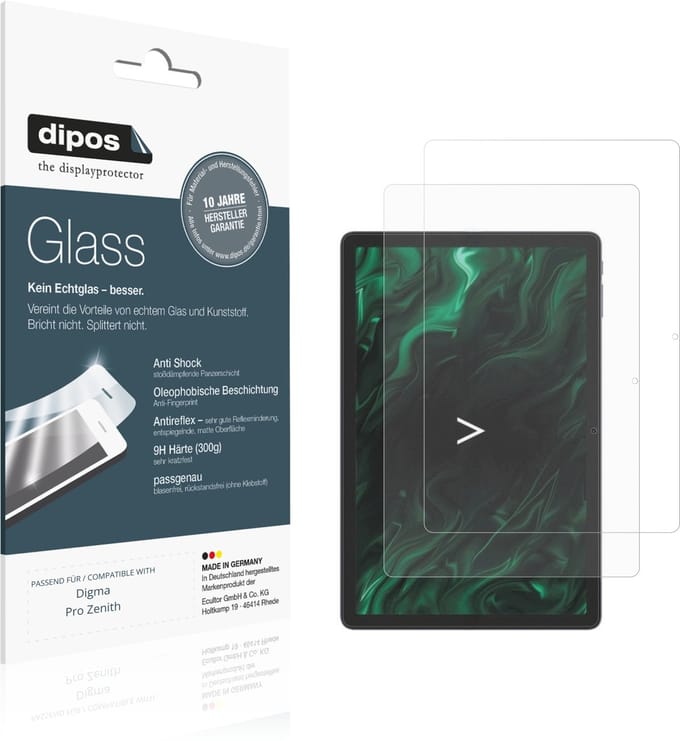 dipos – 2x Matte Pantserfolie geschikt voor Digma Pro Zenith | 9H Screenprotector