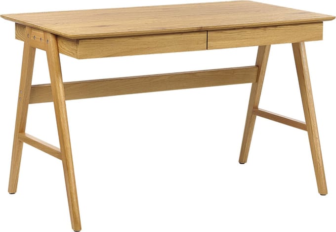 SHESLAY - Bureau - Lichte houtkleur - MDF