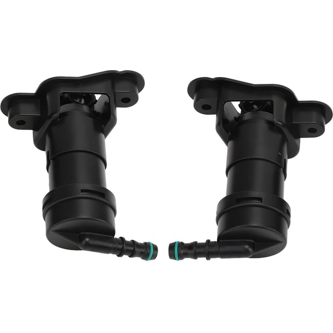 1 Paar Koplamp Sproeier 8E0955101D Links Rechts Voor Koplamp Sproeier Jet voor A4 B7 black