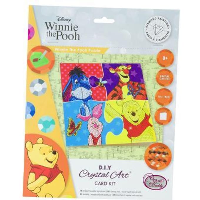Crystal Card Kit | Diamond painting 3D Winnie the Pooh Puzzle
