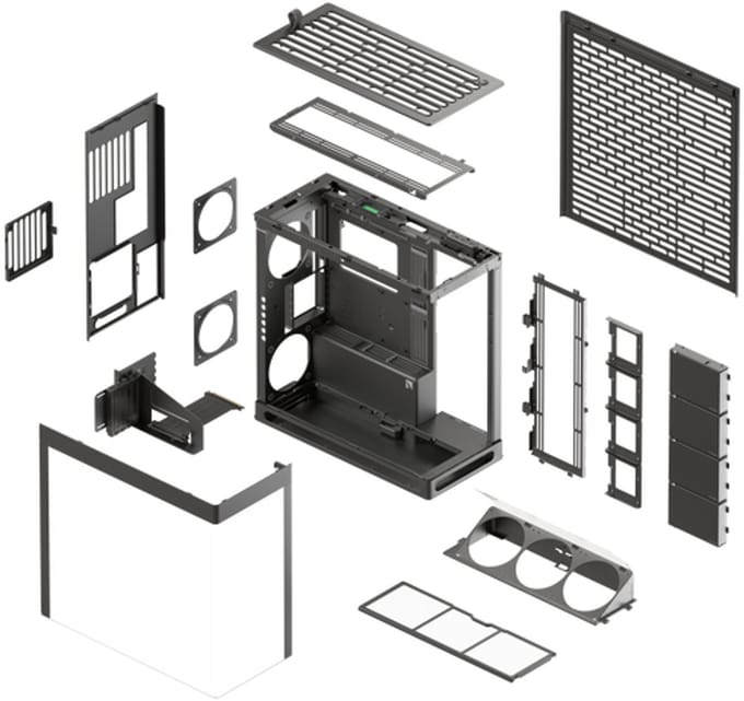 Havn HS 420 VGPU Black - Case - Miditower - Zwart