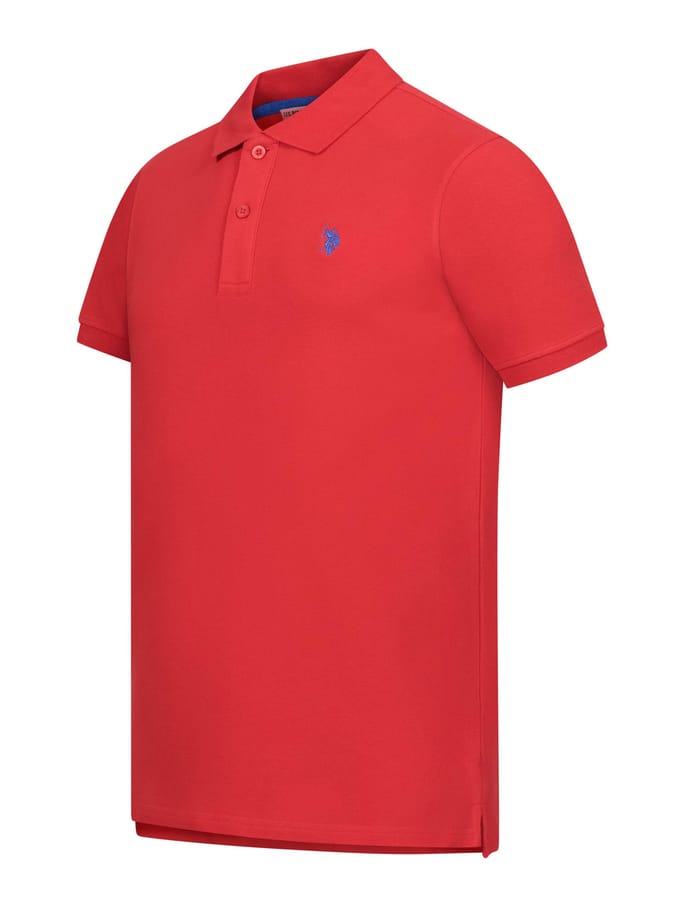U.S. Polo Assn. heren basic poloshirt met korte mouwen en stretch