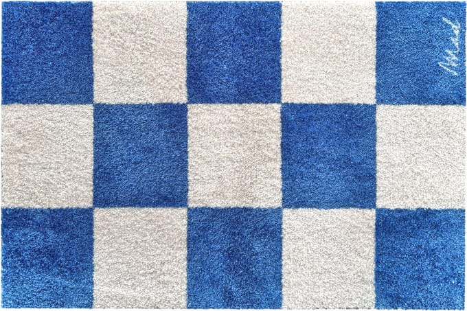 Mad About Mats - DIDI - deurmat/badmat - ruitjes - droogloop/touch - wasbaar - 50x75cm