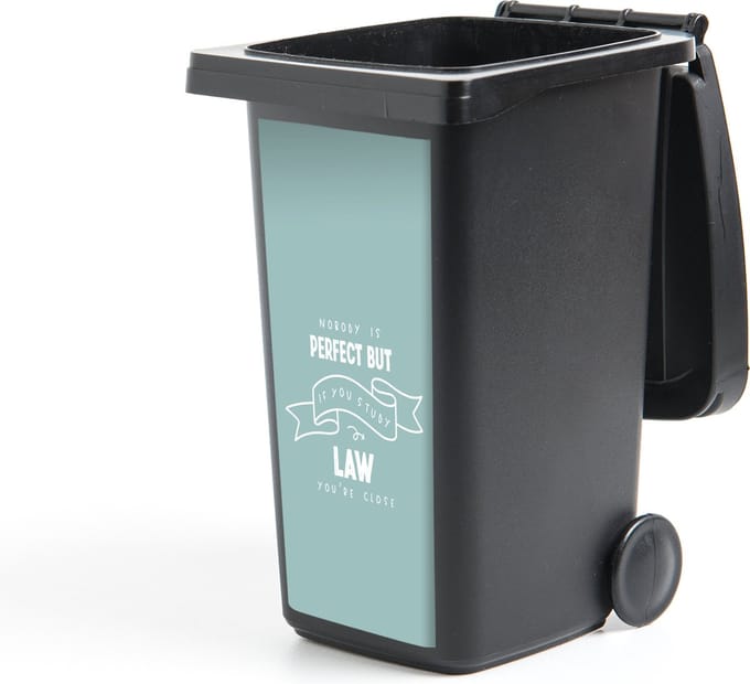 Container sticker Law - Rechten - Rechten student - Quotes - 44x98 cm - Kliko sticker