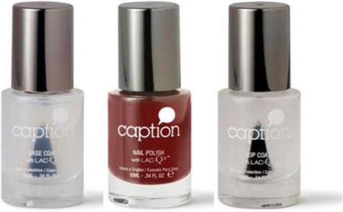 Caption Talk is Cheap Trio Set/ Klassiek helderrood nagellak +Basecoat+Topcoat