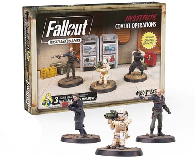 Fallout: Wasteland Warfare - Institute: Institute Covert Operations - Uitbreiding - Modiphius Entertainment - Ongeschilderd