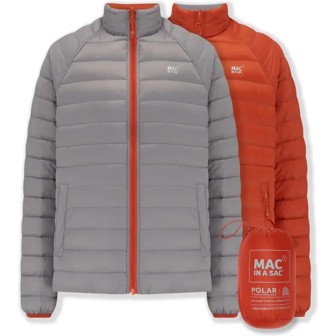 POLAR Donsjas Burnt Orange / Grey - Men - S
