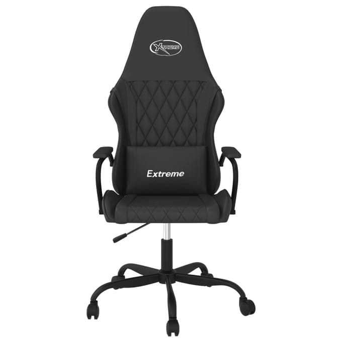 vidaXL - Massage - gamestoel - kunstleer - zwart