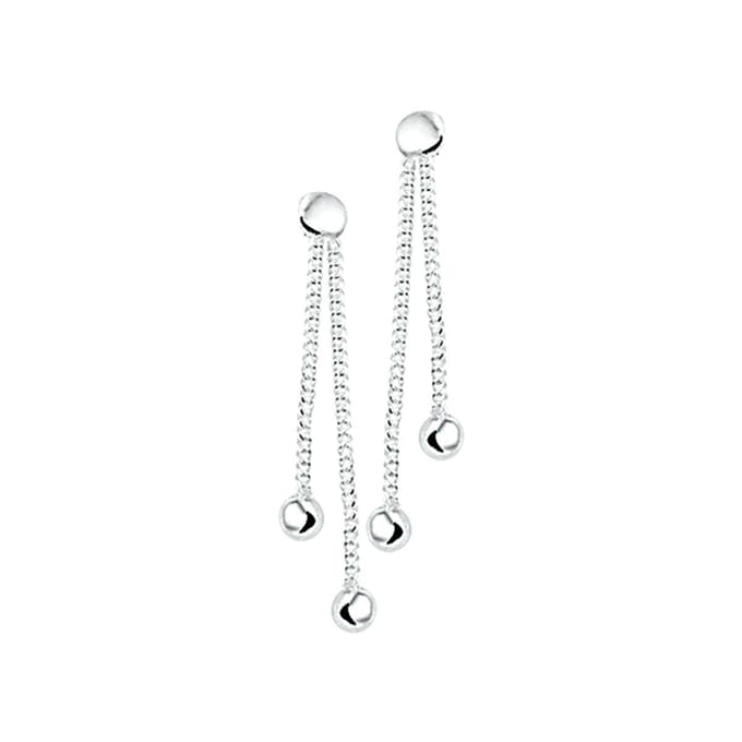 Zilver Gerhodineerd Oorhangers Bolletjes 1327448