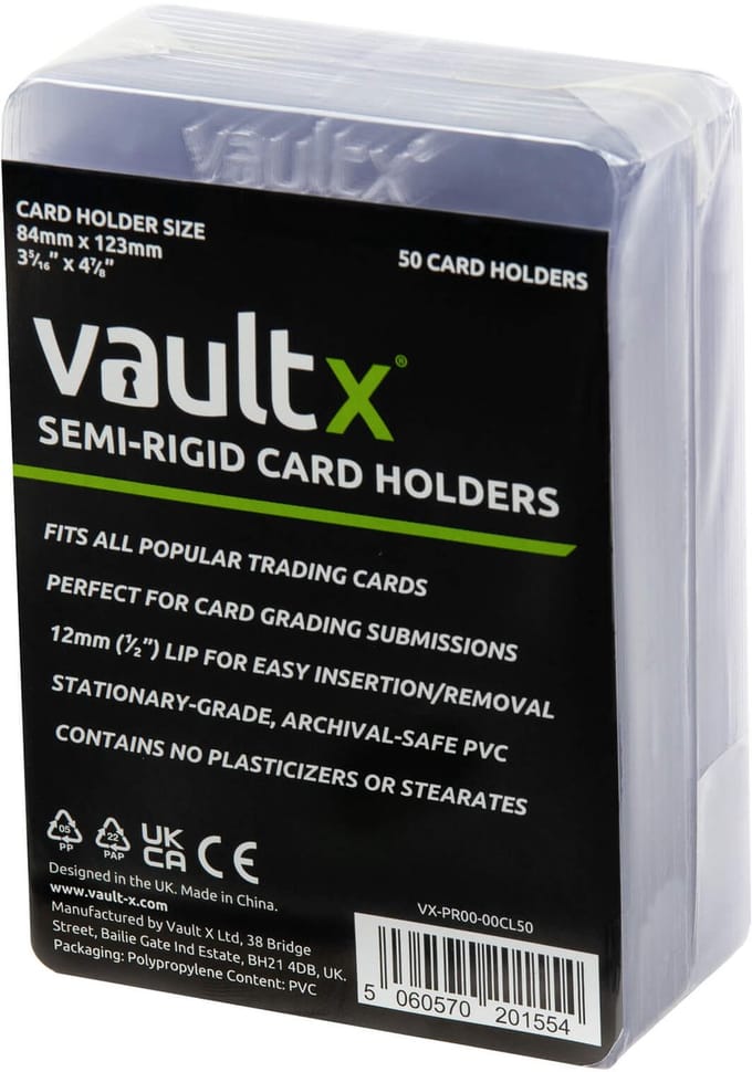 Vault X Semi-Rigid Card Holders - Kaartenhoulders - 50 Stuks