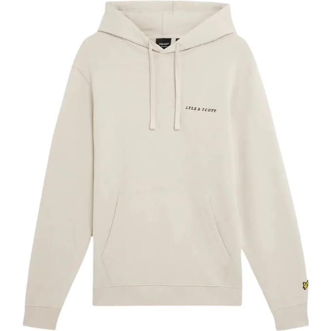Lyle & Scott Loopback embroidered hoodie - cove dark navy