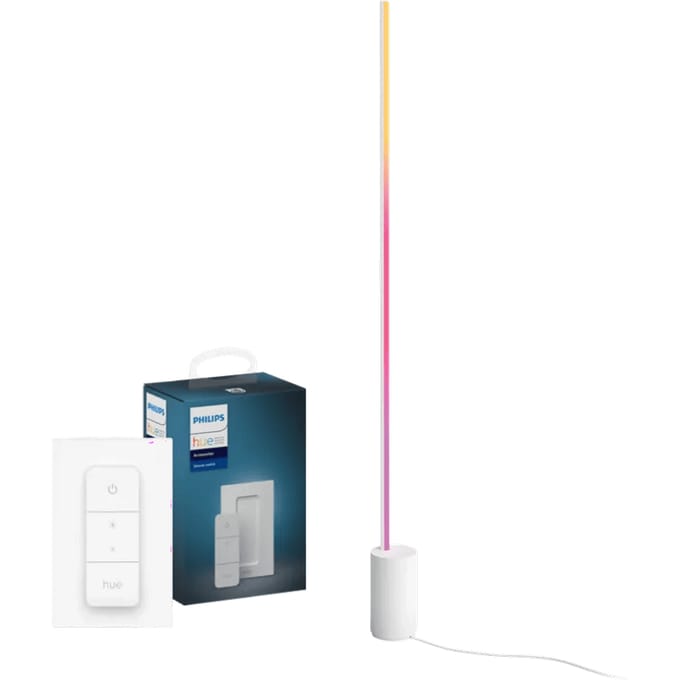 Philips Hue Gradient Signe White and Color Vloerlamp Wit + Dimmer