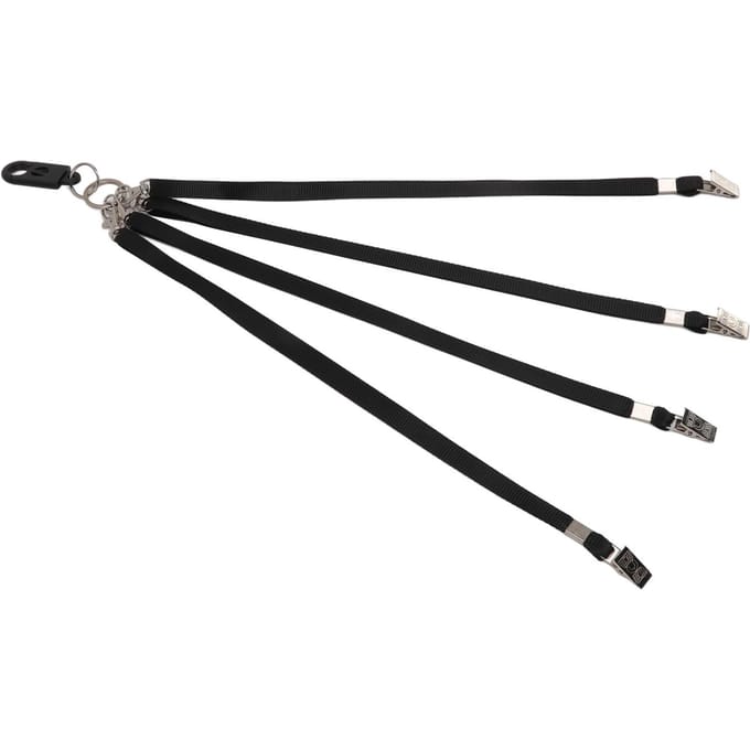 Cordon de golf en nylon souple, léger et doux pour la peau, multifonction, anti-perte, clip de golf black