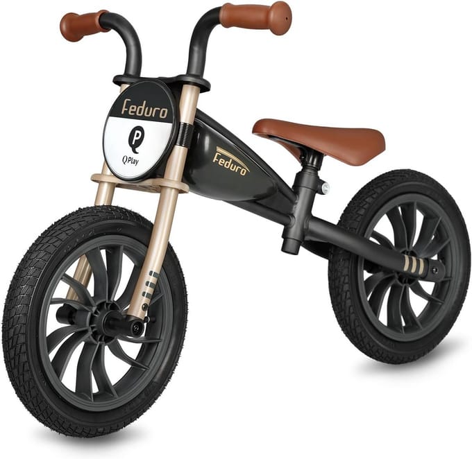 Loopfiets Kinderen 3-6 Jaar Balansfiets 12 Inch All Terrain Verstelbaar Zadel