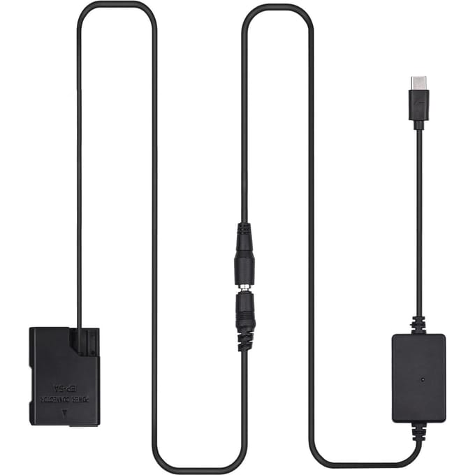 PD USB Type-C Kabel naar EP-5A Dummy Batterij DC Koppelaar EN-EL14 Vervanging voor Nikon D5600 D5500 zwart