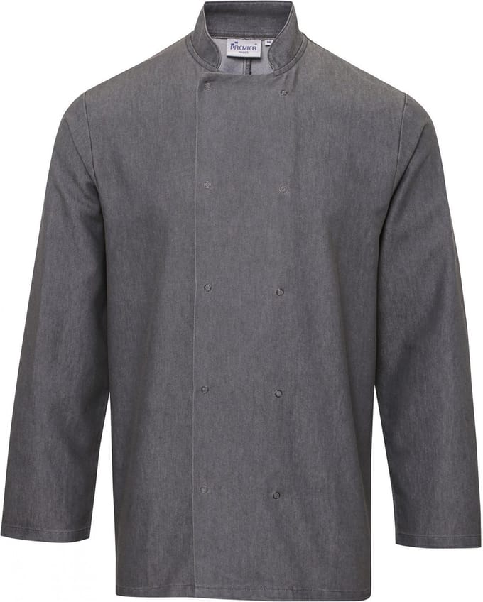 Schort/Tuniek/Werkblouse Unisex S Premier Grey Denim 60% Katoen, 40% Polyester
