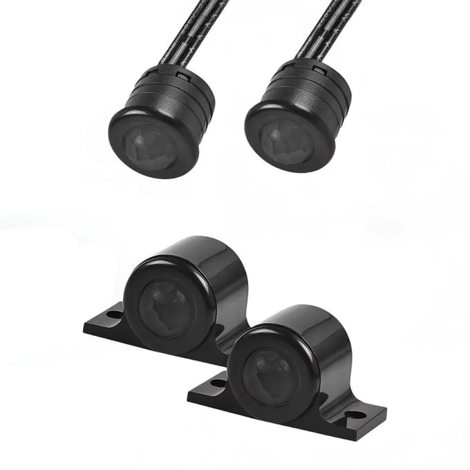 Velvalux Bewegingssensor voor LED Trapverlichting - Inbouw en Opbouw - Losse Sensor - Zwart - 2 Stuks