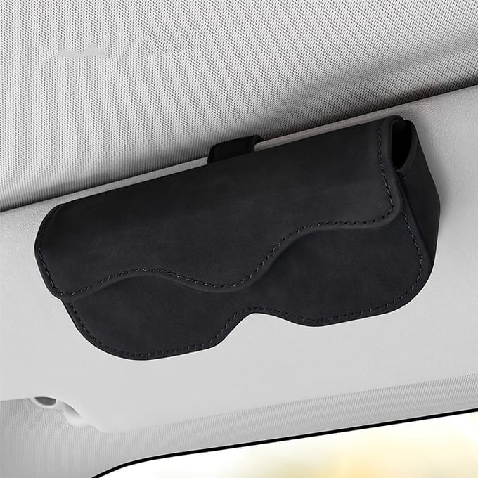 Autobrillenetui, zonneklep, zonnebrilclip